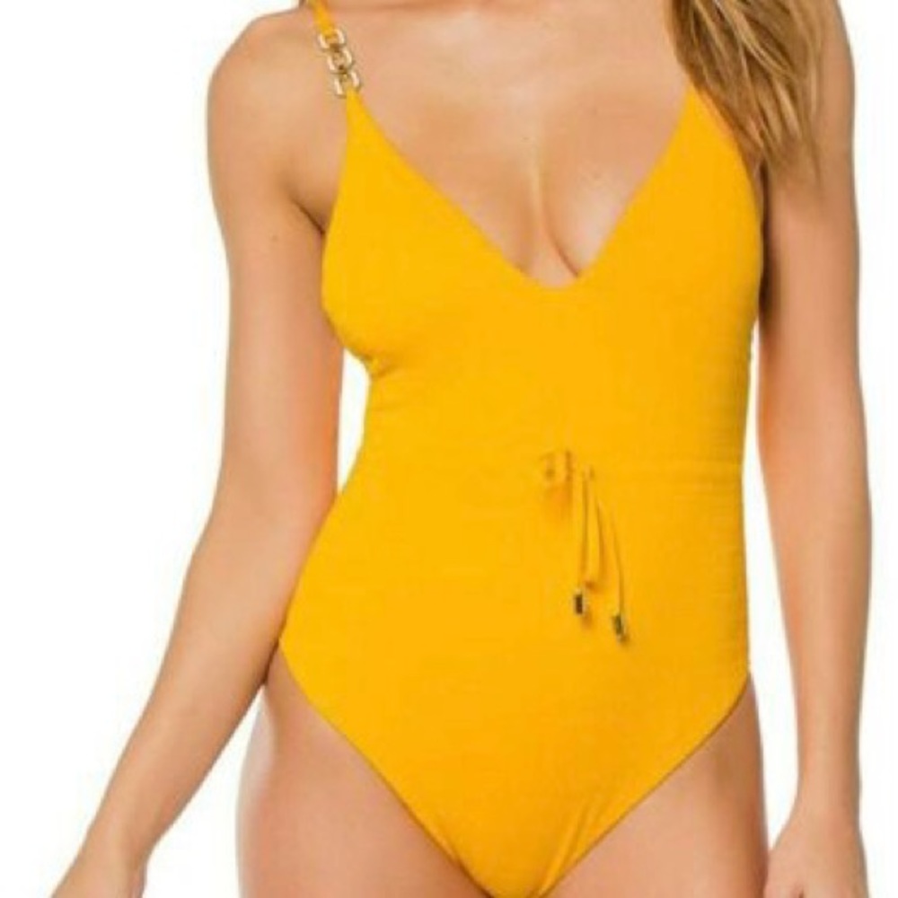 Yellow/Gold one Piece Swimsuit NWT size 4